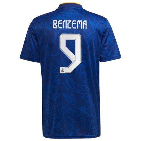 Camisolas de Futebol Real Madrid Karim Benzema 9 Alternativa 2021 2022